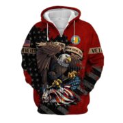 Premium Eagle US Veteran Zip Hoodie NPVC181001 - Image 17