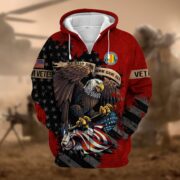Premium Eagle US Veteran Zip Hoodie NPVC181001 - Image 17