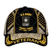 Premium Camo Soldiers US Veteran Cap APVC200901 - Image 2