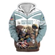 Premium Proudly Served US Veteran Zip Hoodie APVC220901 - Image 10
