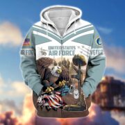 Premium Proudly Served US Veteran Zip Hoodie APVC220901 - Image 10