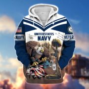 Premium Proudly Served US Veteran Zip Hoodie APVC220901 - Image 6