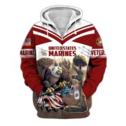 Premium Proudly Served US Veteran Zip Hoodie APVC220901 - Image 8