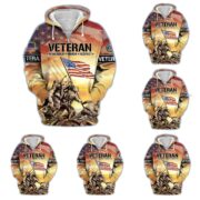 Premium US Veteran Remember - Honor - Respect Zip Hoodie APVC290903
