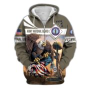 Premium Proudly Served US Veteran Zip Hoodie APVC021001 - Image 4