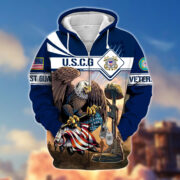 Premium Proudly Served US Veteran Zip Hoodie APVC021001 - Image 12