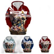 Premium Proudly Served US Veteran Zip Hoodie APVC021001