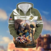 Premium Proudly Served US Veteran Zip Hoodie APVC021001 - Image 8