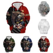 Premium Eagle US Veteran Zip Hoodie NPVC181001