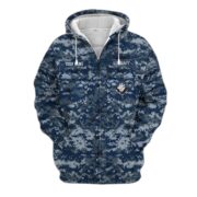 Premium US Navy Veteran Zip Hoodie APVC071010