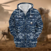 Premium US Navy Veteran Zip Hoodie APVC071010