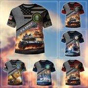 Premium Multiservice US Veteran T-Shirt APVC080101