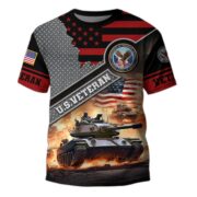 Premium Multiservice US Veteran T-Shirt APVC080101 - Image 9
