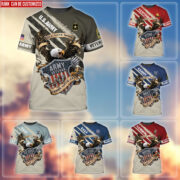 Premium Personalised U.S Multiple Service Veteran T-Shirt PVC250201