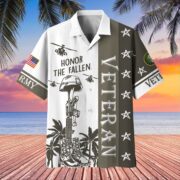 Premium Honor The Fallen US Veterans Hawaii Shirt NPVC070401 - Image 3