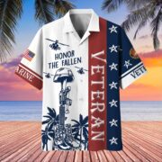 Premium Honor The Fallen US Veterans Hawaii Shirt NPVC070401 - Image 5