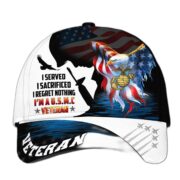 Premium I Served I Sacrificed I Regret Nothing I Am A US Veteran Cap APVC280302 - Image 15