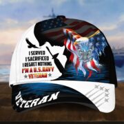 Premium I Served I Sacrificed I Regret Nothing I Am A US Veteran Cap APVC280302 - Image 9