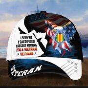 Premium I Served I Sacrificed I Regret Nothing I Am A US Veteran Cap APVC280302 - Image 30