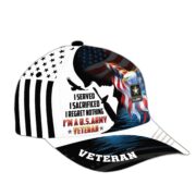 Premium I Served I Sacrificed I Regret Nothing I Am A US Veteran Cap APVC280302 - Image 2