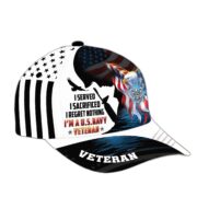 Premium I Served I Sacrificed I Regret Nothing I Am A US Veteran Cap APVC280302 - Image 8