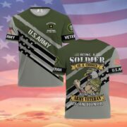 Premium Being A Soldier Is An Honor US Veterans T-Shirt APVC260401 - Image 3