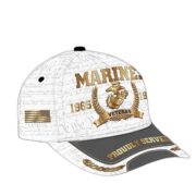 US Marines Cap, Custom Name, Rank, Years Of Service Gift For Veterans Day, Father's Day, Memorial Day VPVC000503 - Image 2
