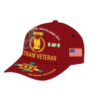 Vietnam Veteran Hat, Personalized Cap Gift For Gift For Veterans Day, Father's Day, Memorial Day VPVC0011 - Image 3