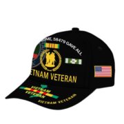 Vietnam Veteran Hat, Personalized Cap Gift For Gift For Veterans Day, Father's Day, Memorial Day VPVC0011 - Image 12