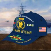 Vietnam Veteran Hat, Personalized Cap Gift For Gift For Veterans Day, Father's Day, Memorial Day VPVC0011 - Image 6