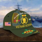 Vietnam Veteran Hat, Personalized Cap Gift For Gift For Veterans Day, Father's Day, Memorial Day VPVC0011 - Image 7
