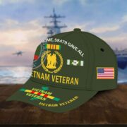 Vietnam Veteran Hat, Personalized Cap Gift For Gift For Veterans Day, Father's Day, Memorial Day VPVC0011 - Image 9
