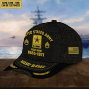 Customized US Army Veteran Hat Printed Classic Cap Personalized With Rank Military Style Ball Caps Army VPVC000801 - Image 3