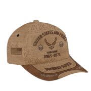 USAF Veteran Cap, Custom Name, Rank, Years Of Service Gift For Veterans Day, Father's Day, Memorial Day VPVC000704 - Image 2