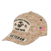 Personalized US Marines Veteran Hat - Custom Military Rank Name And Cap Printing VPVC001303 - Image 3