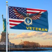 Premium USAF Grommet Flag Gift For Veterans Day, Father's Day, Memorial Day VPVC100404