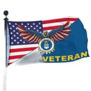Premium USAF Grommet Flag Gift For Veterans Day, Father's Day, Memorial Day VPVC100404 - Image 3