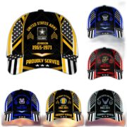 Premium Custom Name, Rank And Years of Service US Veterans Cap APVC160802