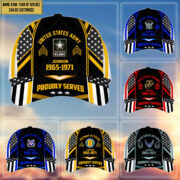 Premium Custom Name, Rank And Years of Service US Veterans Cap APVC160802