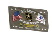 US Army Personalized American Flag, Gift For Him Military, Army Veteran Grommet Flag VPVC101801 - Image 5