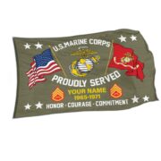 USMC Personalized American Flag, Gift For Him Military, Marine Veteran Grommet Flag VPVC101803 - Image 6