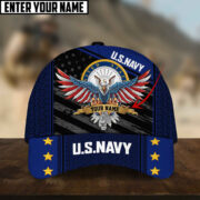 Multiple Color American Veteran Personalized Name Cap PVC091002 - Image 3