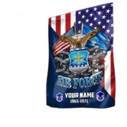 Premium Custom Name, Rank USAF Veteran Flag, Gift For Air Force Veteran Garden Flag - House Flag VPVC104104 - Image 3