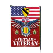 Vietnam Veteran Flag, Custom Name, Rank, Unit Gift For Vietnam Veteran Garden Flag - House Flag VPVC104406 - Image 2