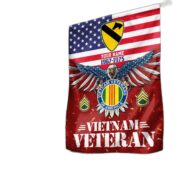 Vietnam Veteran Flag, Custom Name, Rank, Unit Gift For Vietnam Veteran Garden Flag - House Flag VPVC104406