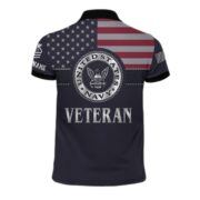 US Navy Polo Shirt, Custom Name, Rank VPVC200002 - Image 2