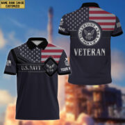 US Navy Polo Shirt, Custom Name, Rank VPVC200002 - Image 3