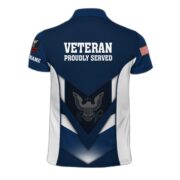 Customized US Navy Veteran Polo Shirt, Gift for Grandpa Dad Husband, Gift for Navy Veteran VPVC200802 - Image 2