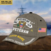 Personalized US Army Hat - Custom Name, Rank, Gift For US Army Veteran - Cap VPVC002101 - Image 3