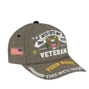 Personalized US Army Hat - Custom Name, Rank, Gift For US Army Veteran - Cap VPVC002101 - Image 2